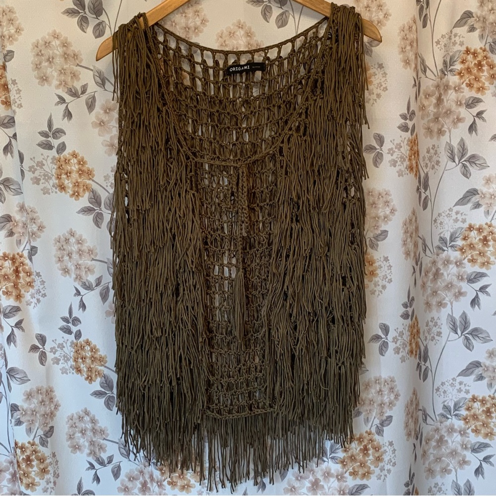 Origami by Vivien Fringe Vest - Picture 2 of 8